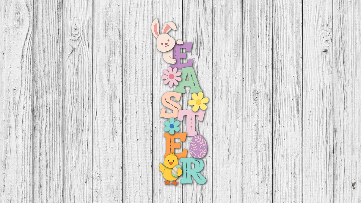Easter Tabletop Stander with Chick SVG