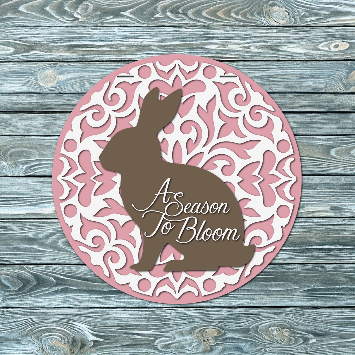 Elegant Bunny Door Hanger SVG