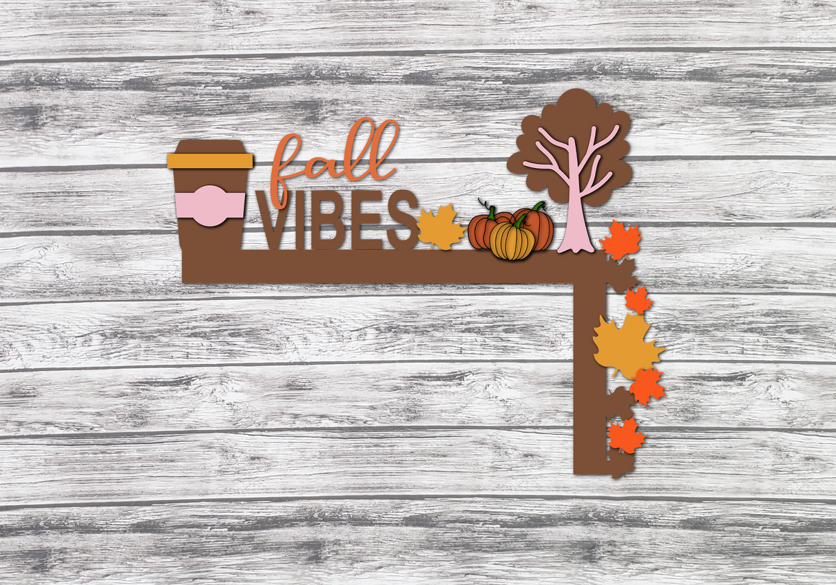 Fall Vibes Door Frame Corner Decor SVG