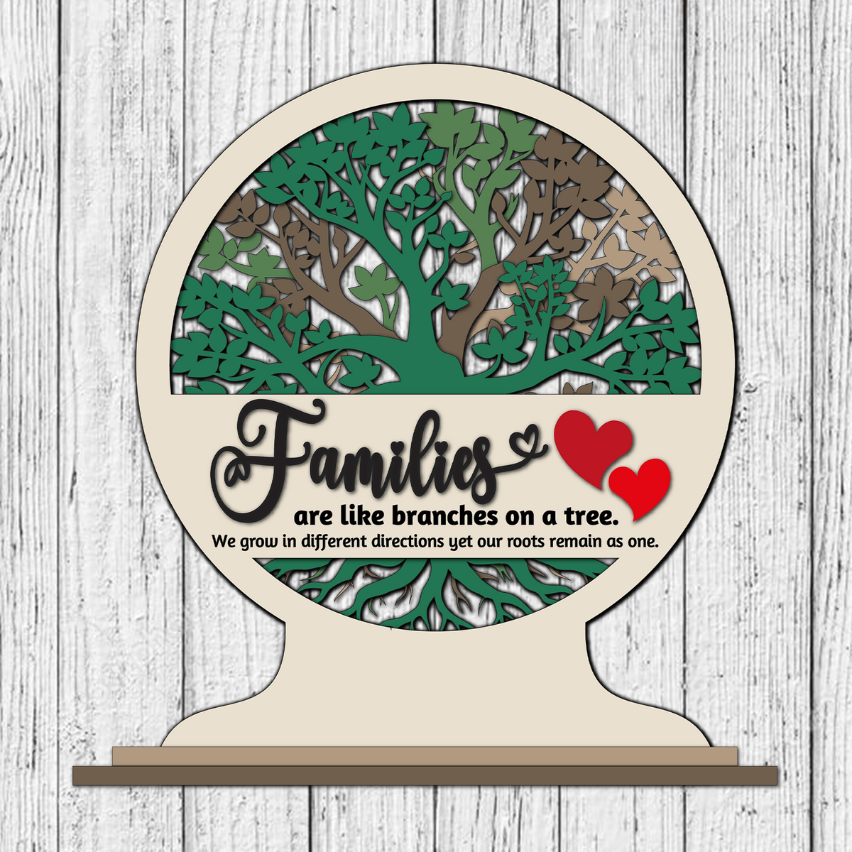 Master It Exclusive: Families Tree of Life Shadow Tabletop Stander SVG ...