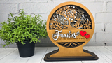 Families Tree of Life Shadow Tabletop Stander - Finished