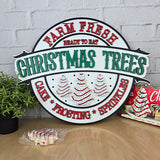 Farm Fresh Christmas Tree Cakes Door Hanger - DIY Unfinished Kit - Lvl 2