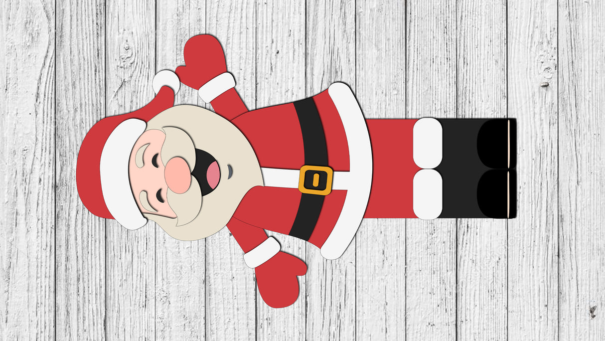 Large Santa Vertical Porch Leaner DIY Unfinished Kit