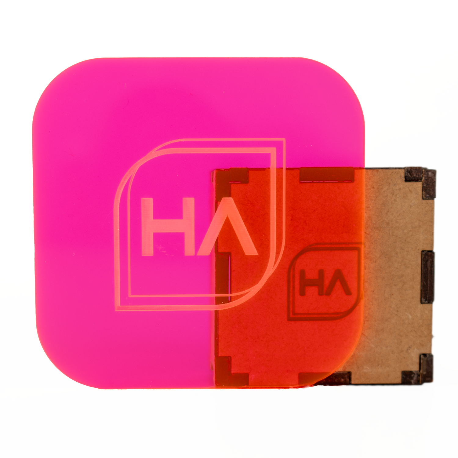 1/8" Fluorescent Red/Pink Cast Acrylic Sheet