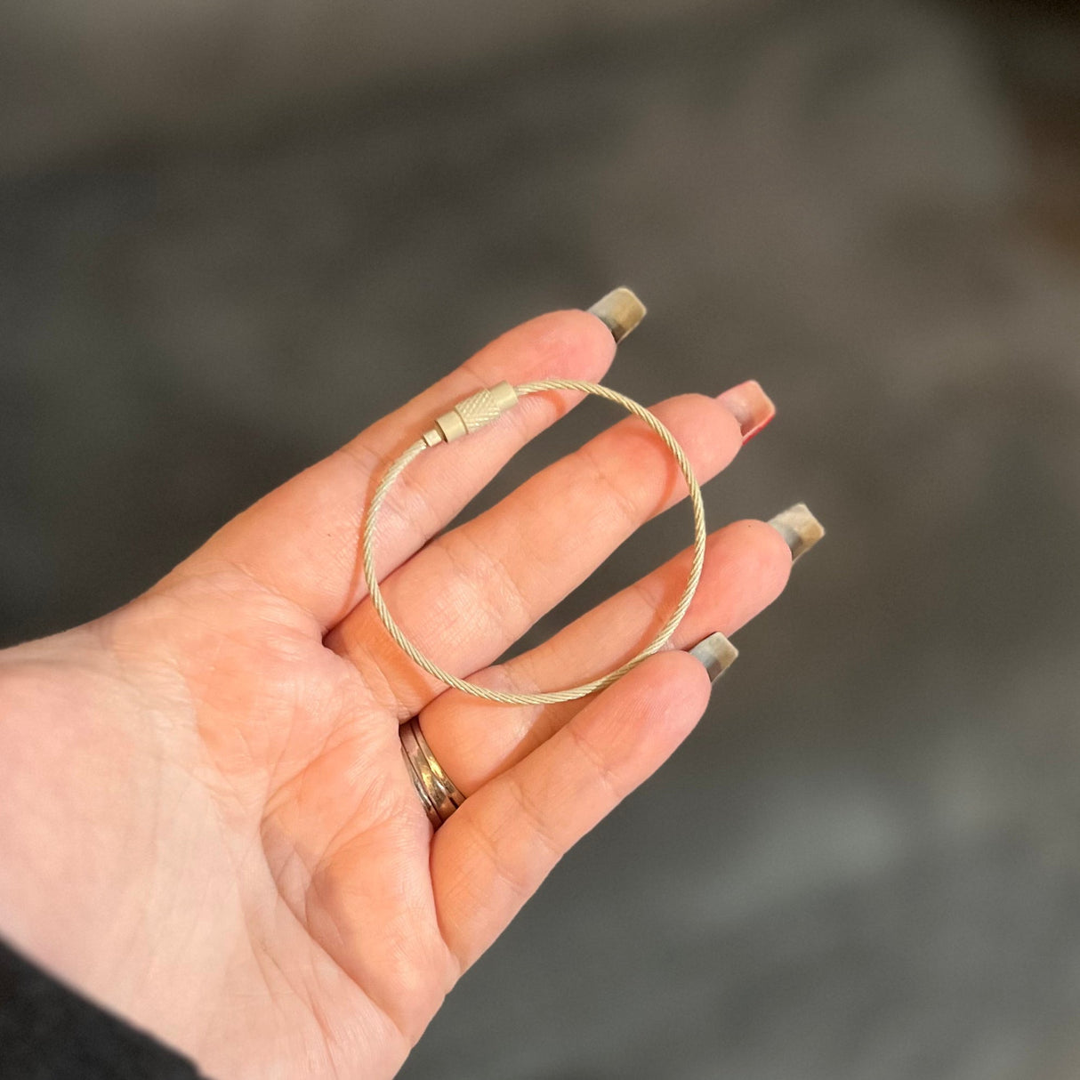 Wire Cable Keychain Thingie