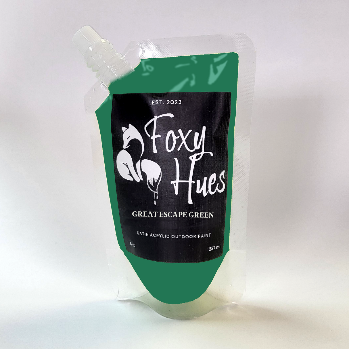 Great Escape Green - Foxy Hues | Satin Acrylic outdoor Paint