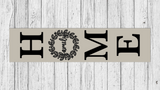 Master It Exclusive! Personalized HOME the family Wreath Porch Leaner SVG