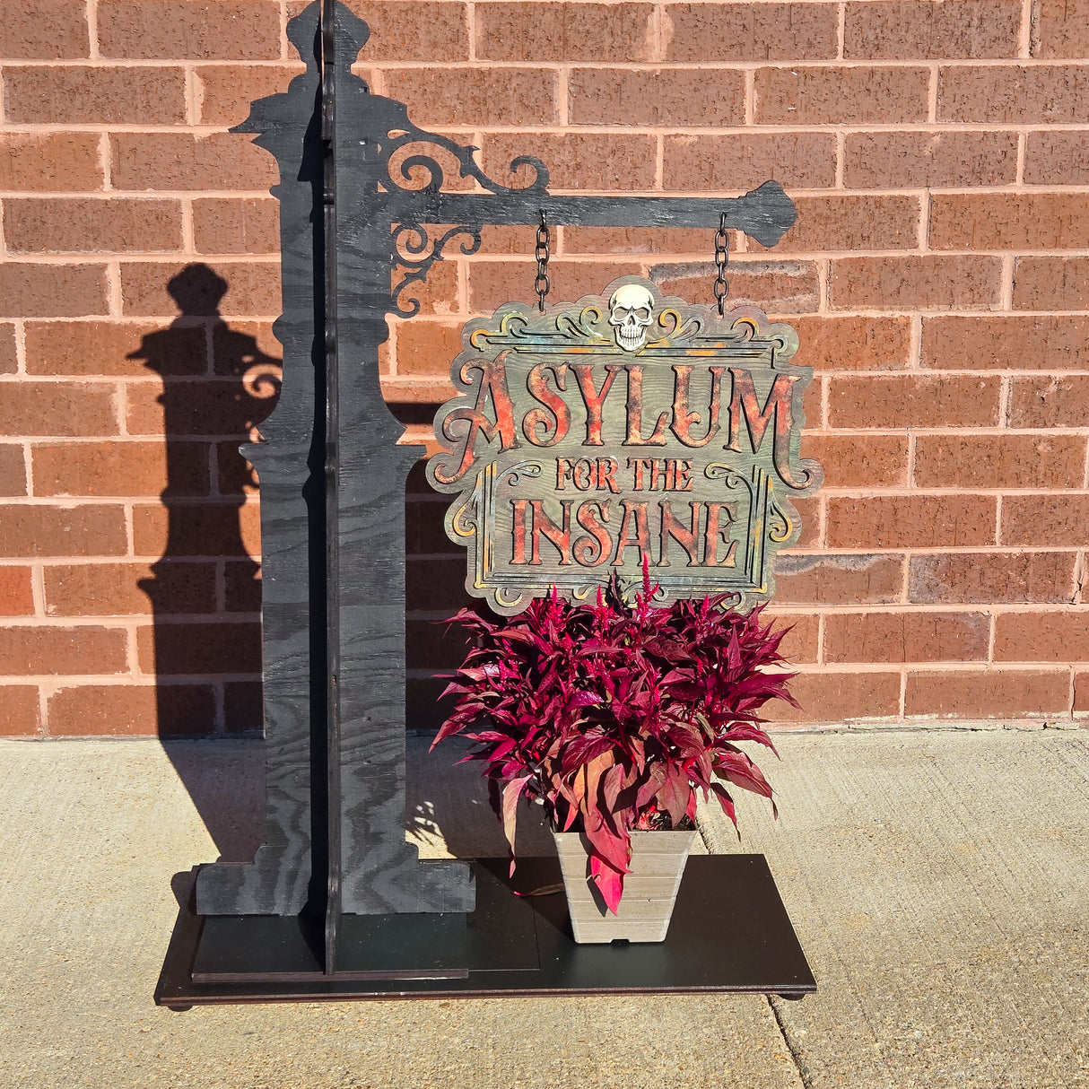 Asylum for the Insane Halloween Door Hanger SVG