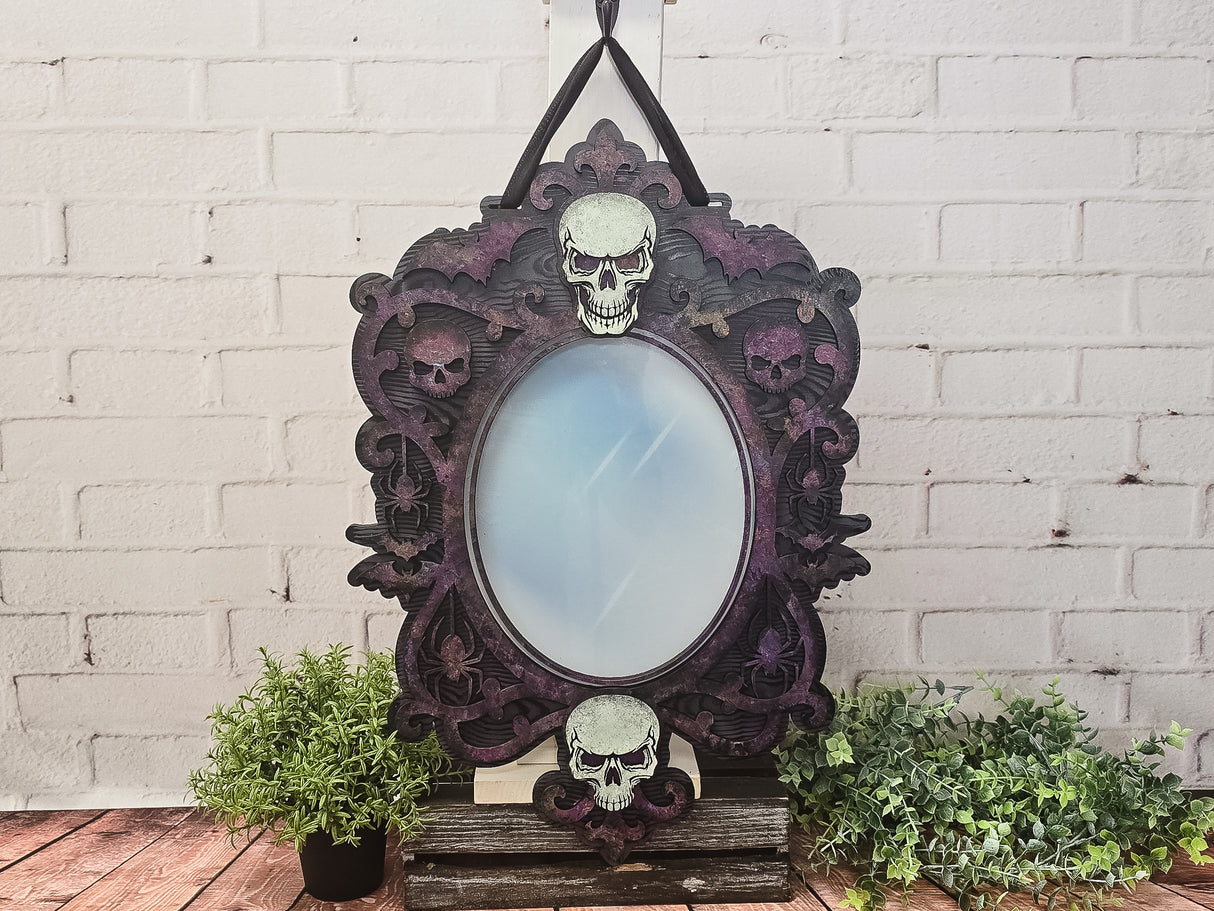 Halloween Haunted Mirror Door Hanger - DIY Unfinished Kit - Lvl 2