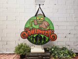 Halloween Zombie 2 Door Hanger SVG