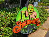 Halloween Zombie 2 Door Hanger SVG