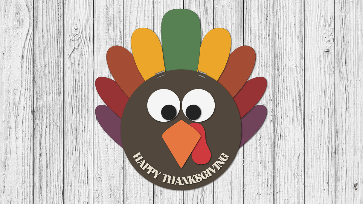 Happy Thanksgiving Turkey Door Hanger - LEVEL 2