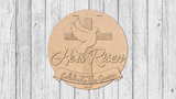 He is Risen Cross and Dove Door Hanger - Lvl 2