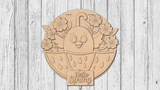 Hello Spring Umbrella Chick Door Hanger - LEVEL 2
