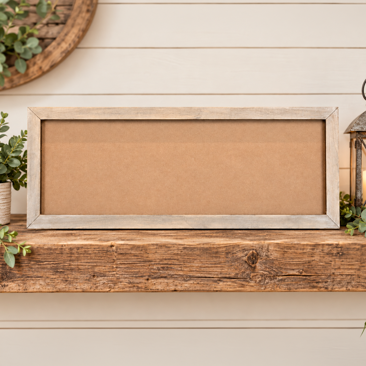 Interchangeable Rectangle Wall Sign SVG + 24 Printable Seasonal Inserts