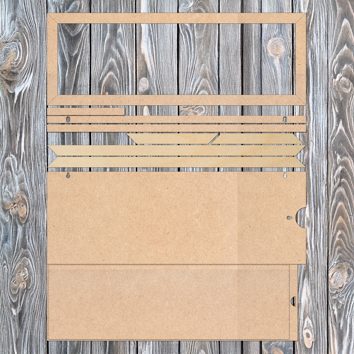 Interchangeable Rectangle Wall Sign SVG + 24 Printable Seasonal Inserts
