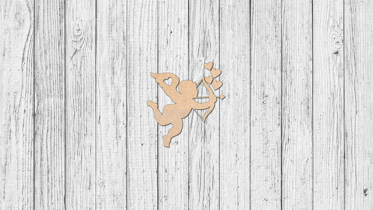 Interchangeable Welcome Porch Leaner - Cherub - Unfinished Accent