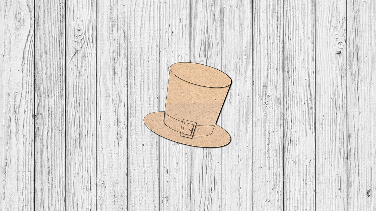 Interchangeable Welcome Porch Leaner - Leprechaun Hat - Unfinished Accent