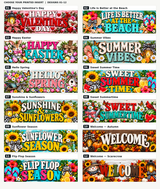 Numbered printed insert design choices 01–12