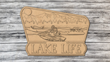 Lake Life Jet Ski Water Ski Door Hanger - Lvl 3