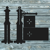 Master It Exclusive! Large Hanging Sign Posts SVG