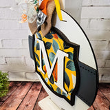 Monogram Frame and Banner Door Hanger SVG