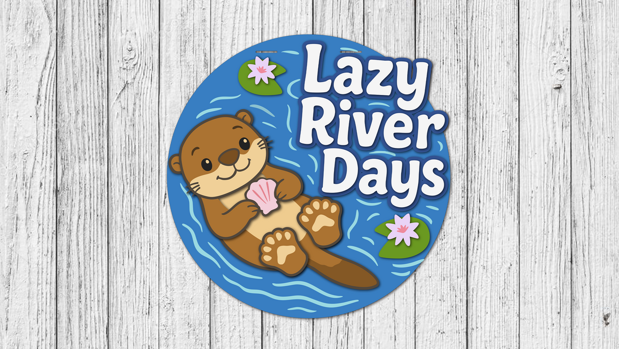 Lazy River Days Otter Door Hanger - Lvl 3