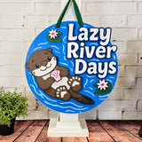 Lazy River Days Otter Door Hanger - Lvl 3