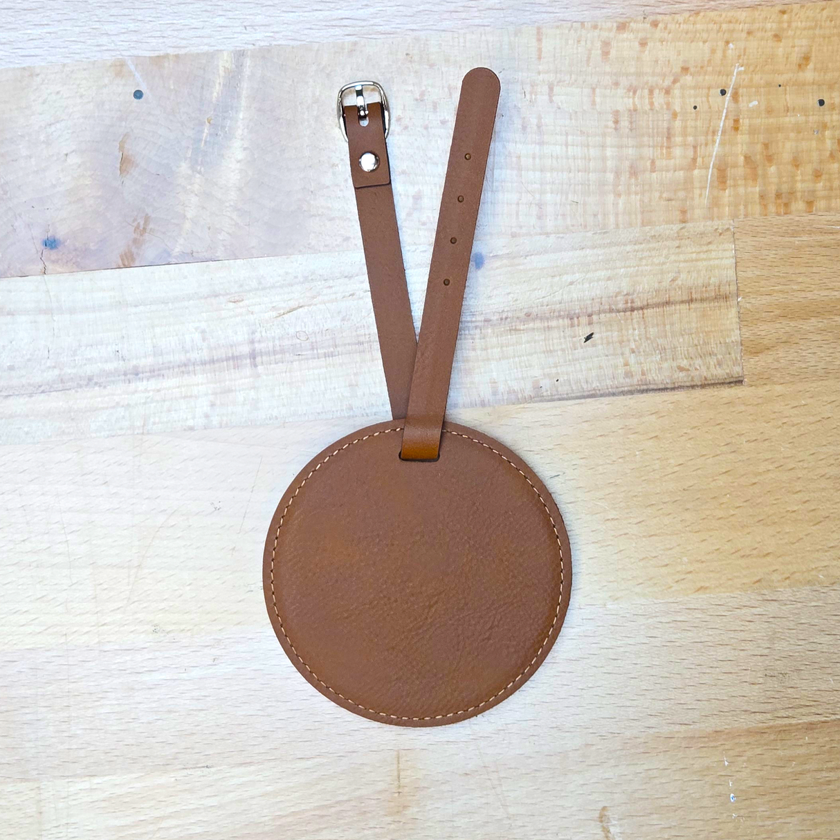 Leatherette Golf Bag Tag & Tee Holder Blank