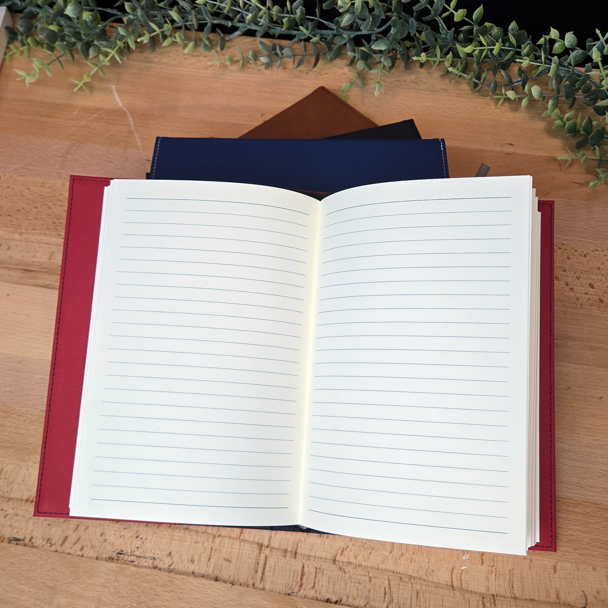 Laserable Leatherette A5 Journal Blank | 80-Sheet Hardcover Notebook