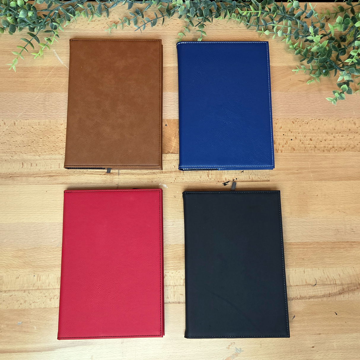 Laserable Leatherette A5 Journal Blank | 80-Sheet Hardcover Notebook