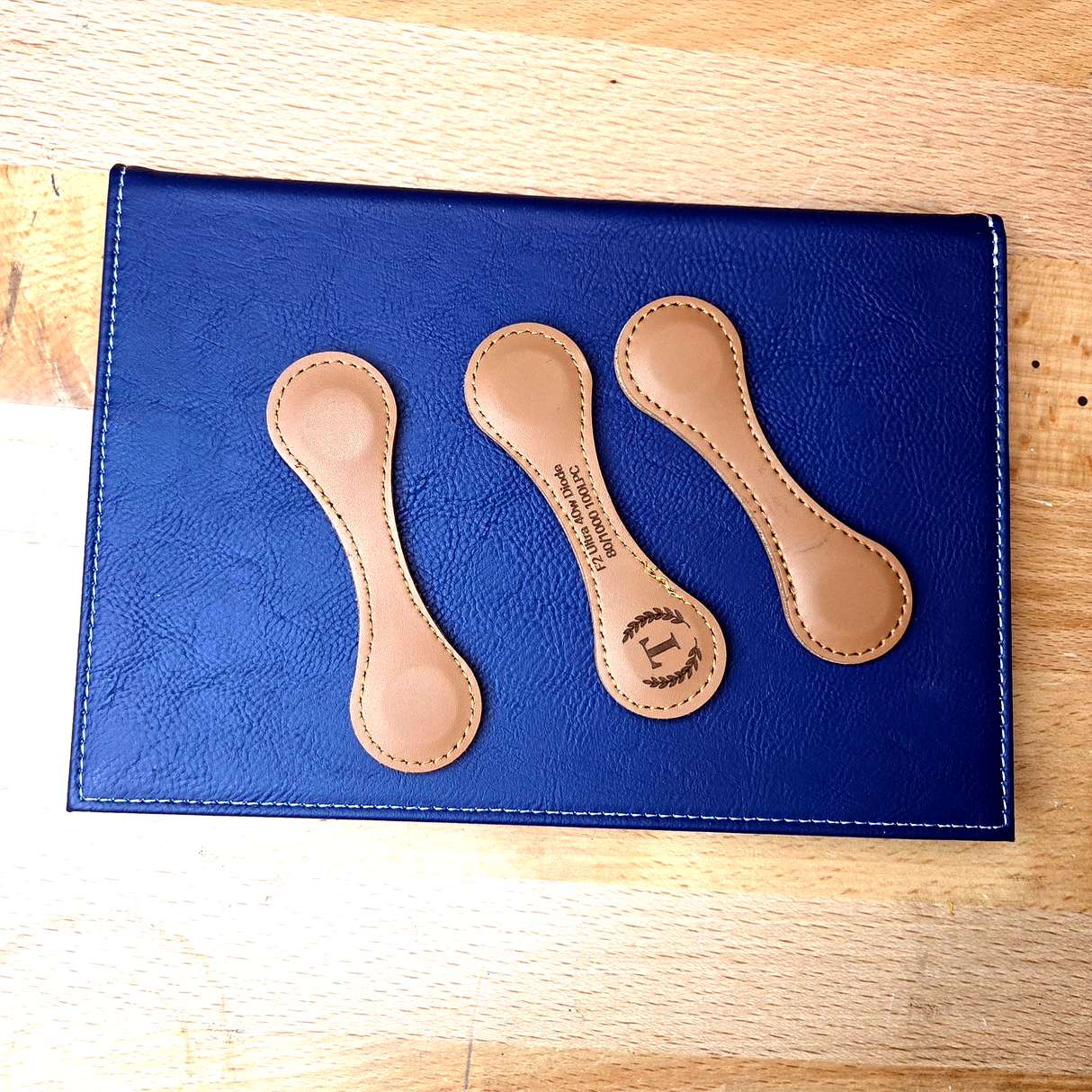 Laserable Leatherette Magnetic Bookmark Blank | Fold-Over Page Marker