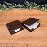 Laserable Leatherette Sticky Note Holder Blank | Desktop Memo Pad Box