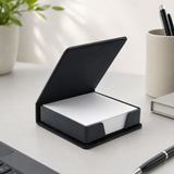 Laserable Leatherette Sticky Note Holder Blank | Desktop Memo Pad Box