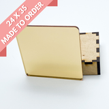1/8" Pale Gold Mirror Acrylic Sheet