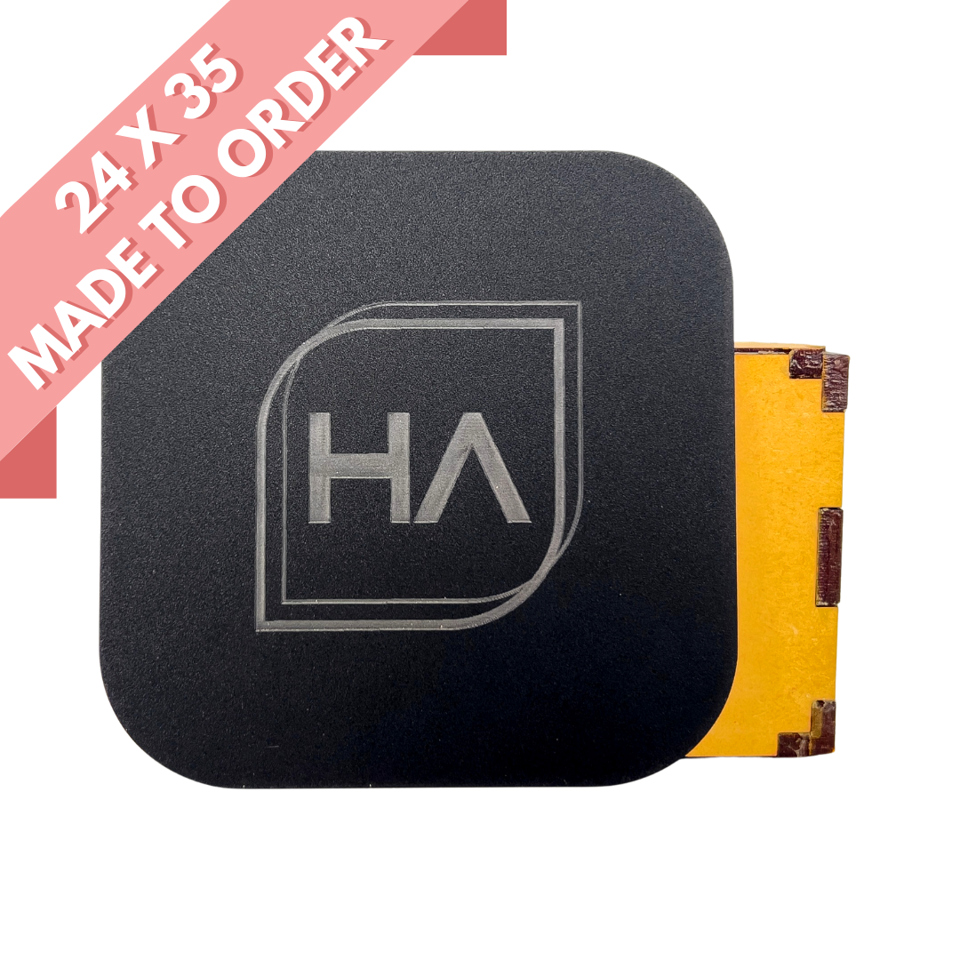 1/8" Black Matte One Side / Shiny One Side Cast Acrylic Sheet