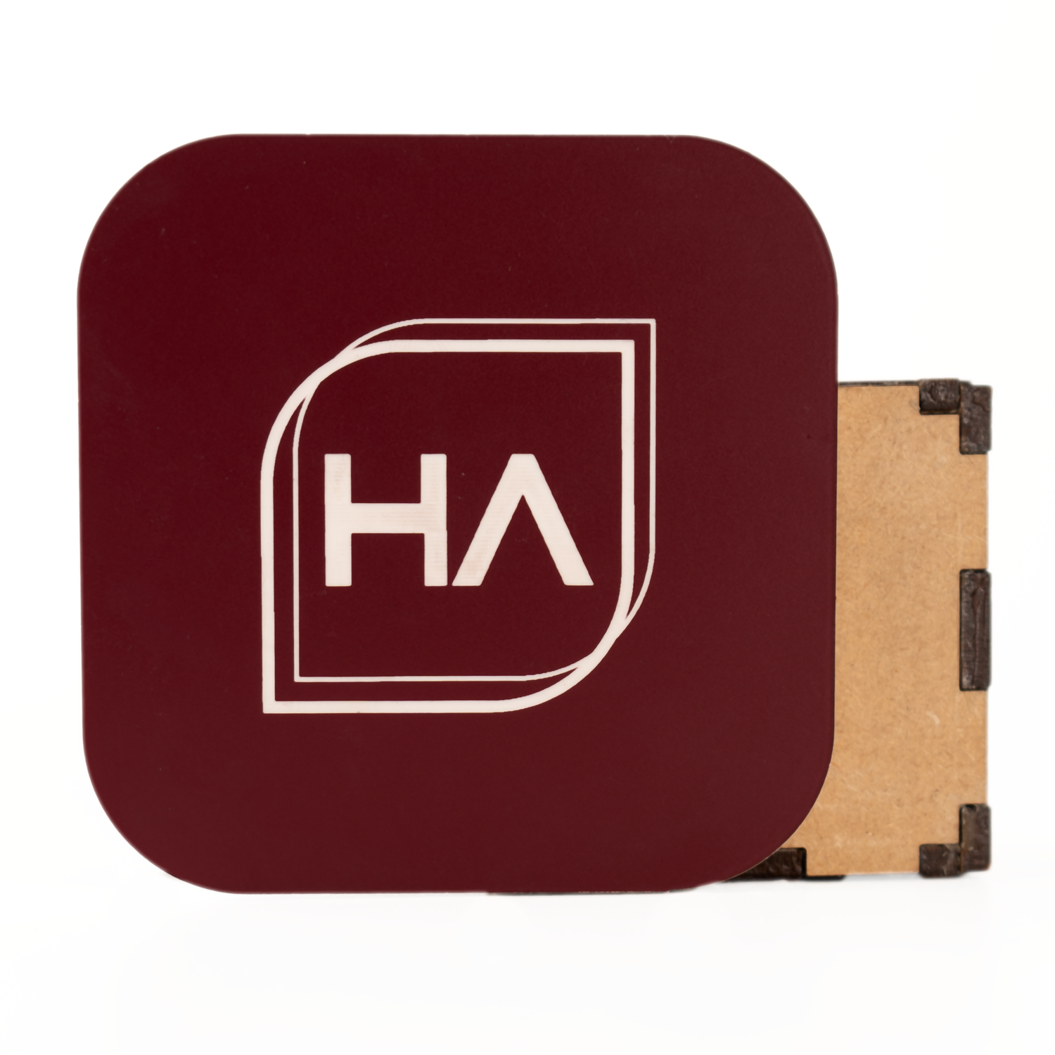 1/8" Two Tone Maroon/White Acrylic Sheet