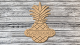 Pineapple Personalized Door Hanger - LEVEL 2