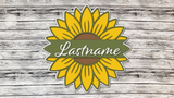 Sunflower Personalized Door Hanger- LEVEL 1