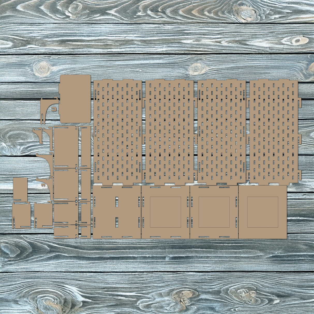 Rotating Display Rack – Portable Pegboard Organizer for Craft Shows SVG