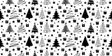 Holiday Trees Seamless Pattern