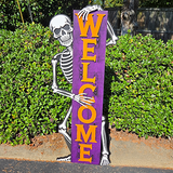 Welcome Skeleton 4ft Tall Porch Leaner - DIY Unfinished Kit - Lvl 3