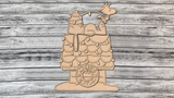 Snoopy Christmas Lights Door Hanger - LEVEL 3