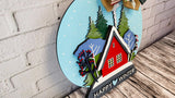 Snow Globe Happy Winter House Door Hanger - LEVEL 3