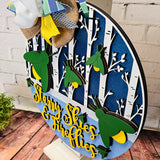 Starry Skies and Fireflies Door Hanger SVG