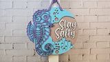 Stay Salty Seahorse Door Hanger - Lvl 1