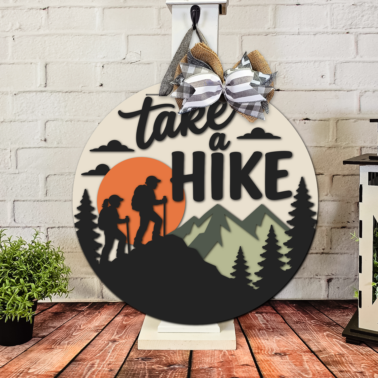 Take a Hike Door Hanger - Finished