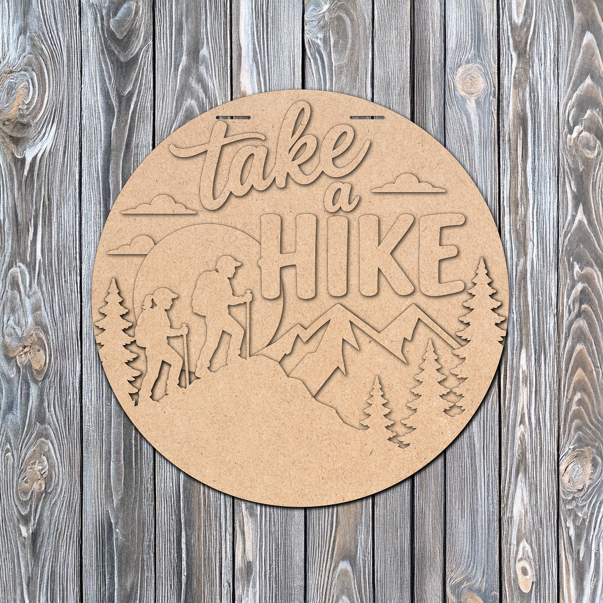 Take a Hike Door Hanger - DIY Unfinished Kit - Lvl 2