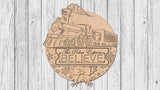 The Polar Express BELIEVE Door Hanger - LEVEL 2