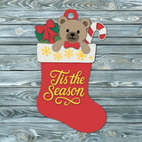 Tis the Season Stocking Door Hanger SVG